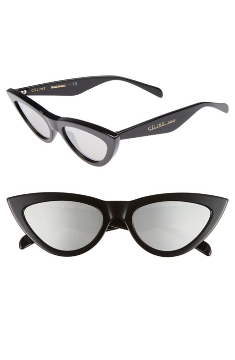 celine paris cat eye sunglasses|Celine 56mm cat eye sunglasses.